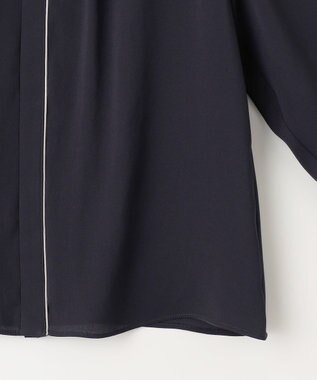 J.PRESS LADIES ジョーゼット カットソー ネイビー系