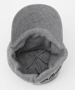 23区GOLF 【MEN】ツバ付きニット キャップ ライトグレー系
