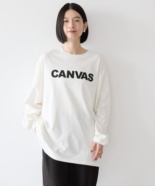 AMERICAN HOLIC ＣＡＮＶＡＳロゴカットプルオーバー Off White