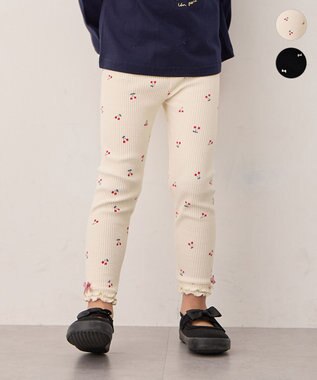 ANY KIDS 総柄テレコ レギンス