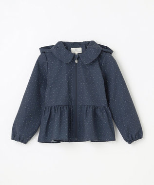 組曲 KIDS 【90-100㎝】ランダムドット ブルゾン ネイビー系5