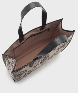 GRACE CONTINENTAL アニマルジャガードトートバッグ ベージュ