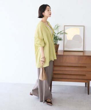 CRAFT STANDARD BOUTIQUE ジョーゼットスキッパーシャツ Yellow