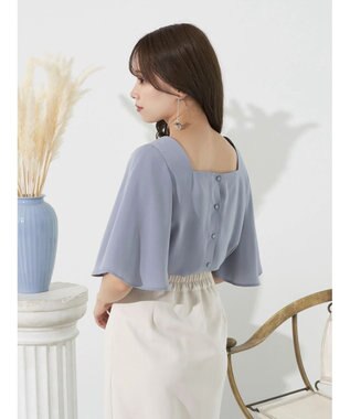 earth music&ecology ２ＷＡＹショルダースリットブラウス Off White