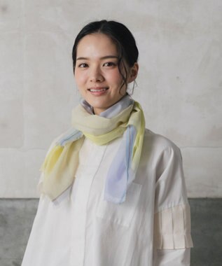 POLS 播州織 極細コットンストール Sサイズ イエロー