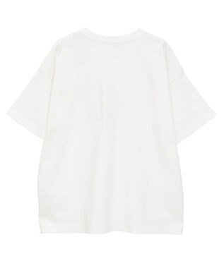 AMERICAN HOLIC 配色ロゴプリントTシャツ Off White