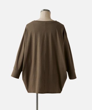 TOQUE 〈大草直子さんアドバイザー〉 【天然素材】タンギスコットン天竺ドルマンTシャツ カーキ