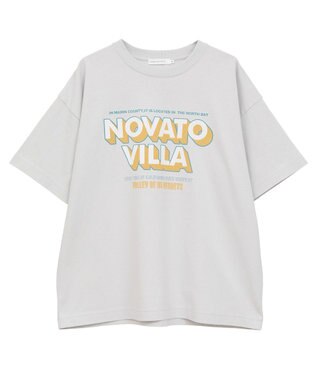 AMERICAN HOLIC 配色ロゴプリントTシャツ Light Gray