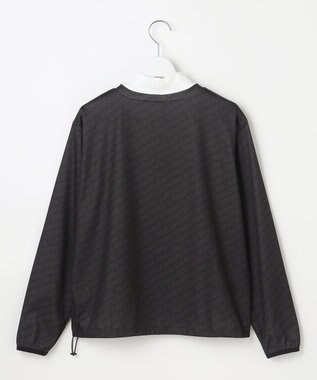 23区GOLF 【WOMEN】エアリージャージストレッチプルオーバー フェイクレイヤード ブラック系5