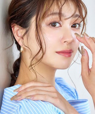 Tiaclasse メタルコンビラインピアス ゴールド×シルバー