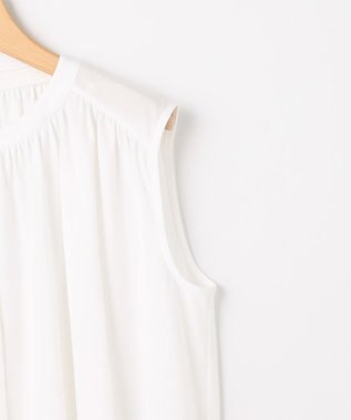 組曲 【先行予約・WEB限定】トリコットジャージー ギャザー カットソー ホワイト系
