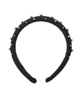 Maison de FLEUR ビジューカチューシャ Black