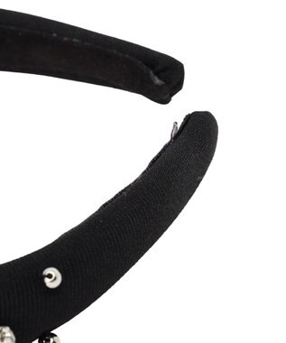 Maison de FLEUR ビジューカチューシャ Black