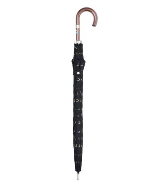 MOONBAT POLO RALPH LAUREN 晴雨兼用 長傘 馬具 ユニセックス ワイドサイズ 日傘 一級遮光 遮熱 UV ブラック