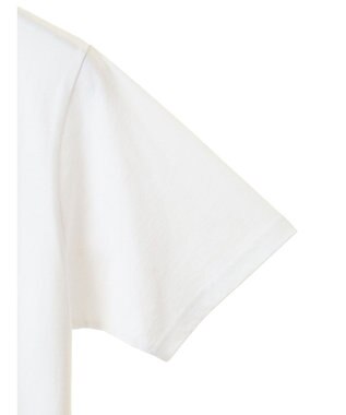 earth music&ecology 襟パール刺繍ロゴＴシャツ White