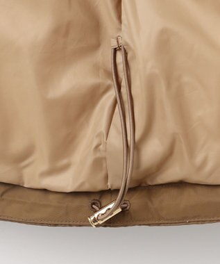 自由区 L 【17号サイズまで展開・カタログ掲載】マイクロタッサーダウンスタンドカラー コート キャメル