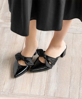 TOCCA RIBBON MULE SANDALS ミュールサンダル ブラック系