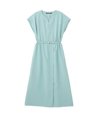 YECCA VECCA リネンライクスキッパーワンピース Green