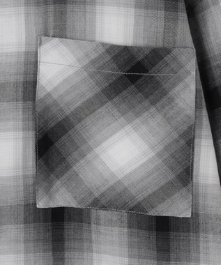 WEGO チェックBIGシャツ ブラック