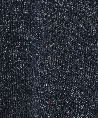 Green Parks ２ｗａｙ　スパンコールニットプルオーバー Navy