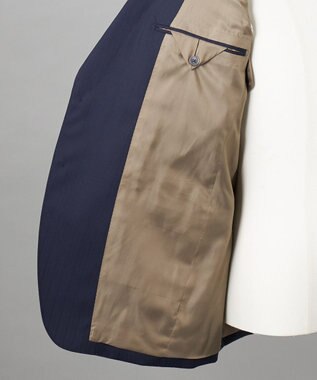 GOTAIRIKU シワになりにくい【御幸毛織/みゆきけおり】DRY SPINNER(ドライスピナー)スーツ（ネイビーストライプ） ネイビー系1