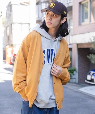 WEGO ドロップショルダーカーディガン マスタード