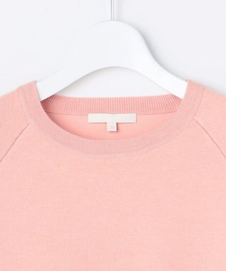 自由区 S 【カタログ掲載】スムージーラグランスリーブ ニット ライトピンク