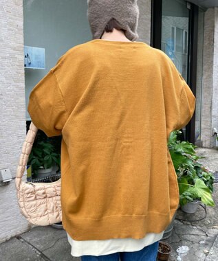 WEGO ドロップショルダーカーディガン マスタード