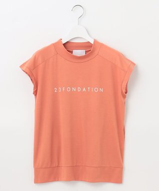 23区GOLF 【23Fondation/WOMEN】フレンチスリーブ ロゴトップス ピンク系