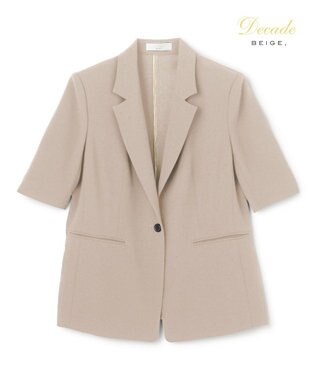 BEIGE， 【セットアップ対応】CINDY / ハーフスリーブジャケット Taupe