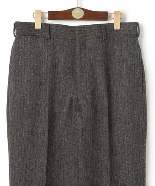 J.PRESS MEN 【J.PRESS ORIGINALS】Lambs Tweed New Piped Stem Slacks / Big Back Belt / Japan Made グレー系1