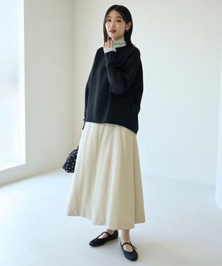 UNFILO L BEAUTY FORM JERSEY バックフォルム プルオーバー ブラック