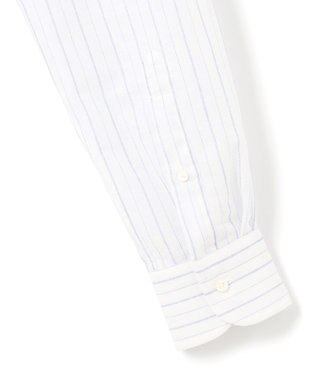 J.PRESS MEN 【WEB・一部店舗限定】コットンリネンオルタネートストライプ シャツ / レギュラー サックスブルー系1