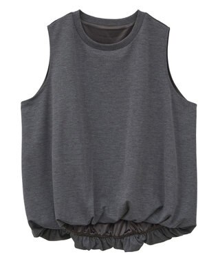 Green Parks ・Ｐｅｔｉｔ　Ｆｌｅｕｒ　バルーンノースリーブプルオ Charcoal Gray