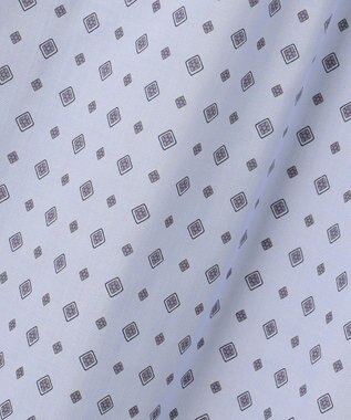 J.PRESS LADIES S 【洗える】ジオメトリックプリント ワンピース サックス系