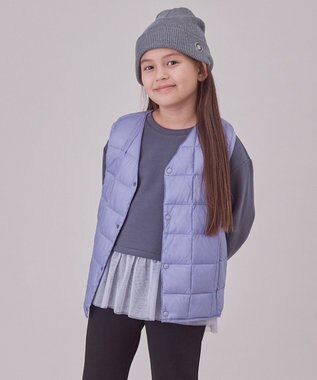 UNFILO 【120-150cm】TAION Vネック ダウンベスト(UNISEX)