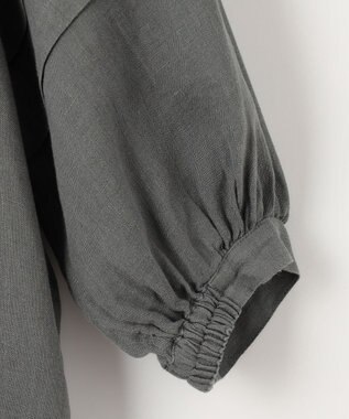 23区 【洗える】LIBECO カフタン ワンピース カーキ系