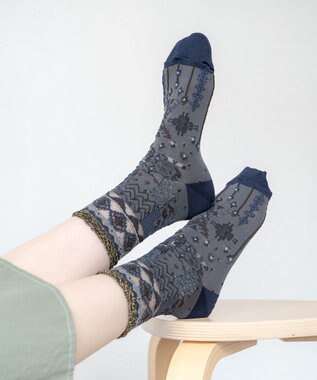 COQ USAGI FARM ラメショートソックス