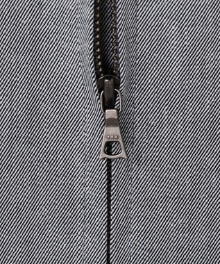 J.PRESS LADIES L TCリネン ドライツイル ノーカラー ブルゾン グレーシャンブレー系