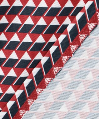 23区GOLF 【MEN】フラッグ総柄長袖ポロシャツ レッド系5