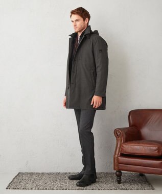 JOSEPH ABBOUD 【ウエストも伸びる】ツィーディージャージーストレッチ パンツ グレー系