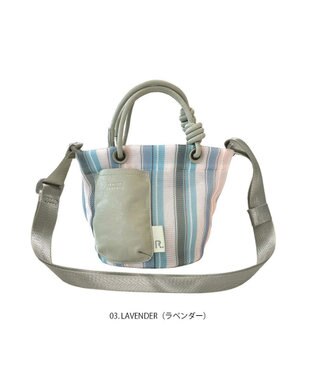 ROOTOTE 1085【手洗い可能】SC.ベビールー.ストライプ.ウエッファ-B 03：ラベンダー