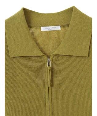 Green Parks ５分袖衿付きＺｉｐプルオーバー Green