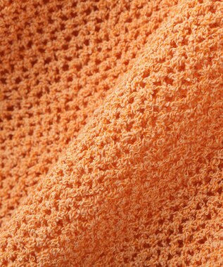 Green Parks サイドシャーリング透かし編みニットプルオーハ Orange