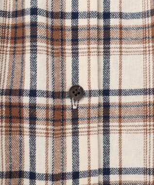 J.PRESS YORK STREET 【WOMEN】フランネル チェックシャツワンピース アイボリー系3