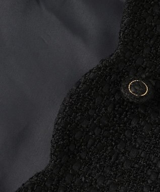 TOCCA 【消臭】BABY SCALLOP ツイードジャケット ブラック系