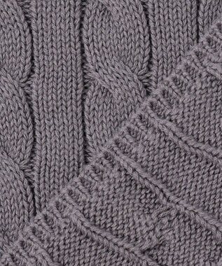 J.PRESS YORK STREET 【WOMEN】コットンニット ケーブルポンチョ ダルブルー系