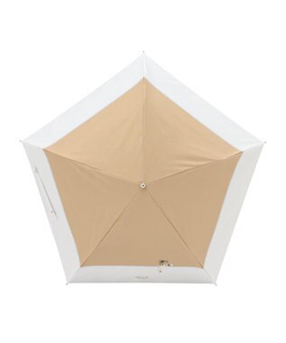 MOONBAT 【軽量】PAUL & JOE 晴雨兼用日傘 折りたたみ傘 スウィンギングヌネット 一級遮光 遮熱 UV ベージュ