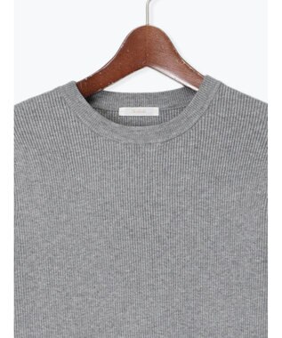 Te chichi レースカフスレイヤードニット グレー