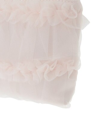 Maison de FLEUR チュールフリルポーチ Pink